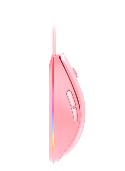 Dareu Pink RGB Gaming Mouse with Programmable Buttons